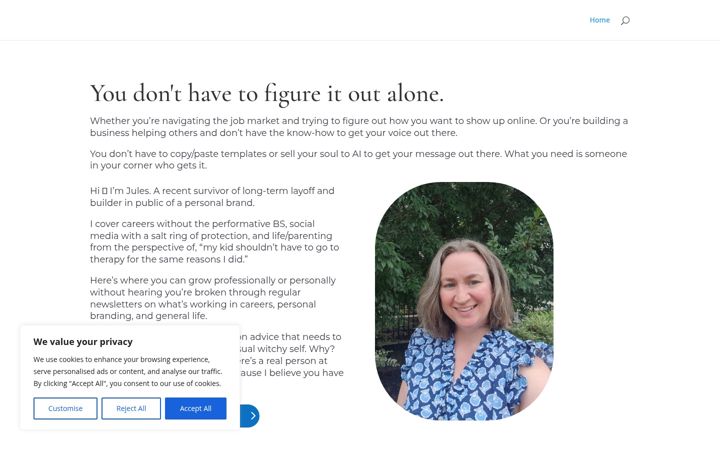 Screenshot of julesbearsong.com