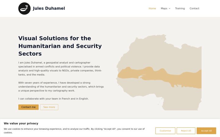 Screenshot of julesduhamel.com