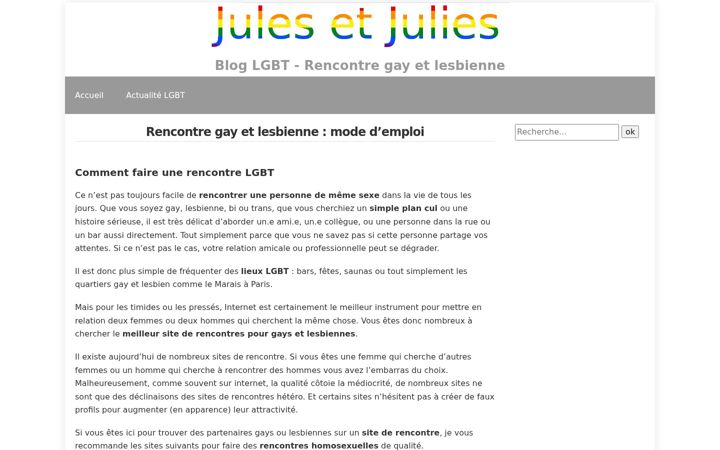 Screenshot of julesetjulies.fr