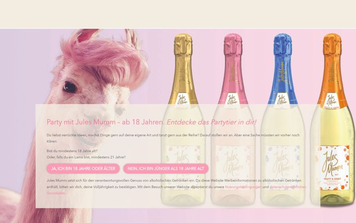 Screenshot of julesmumm.de
