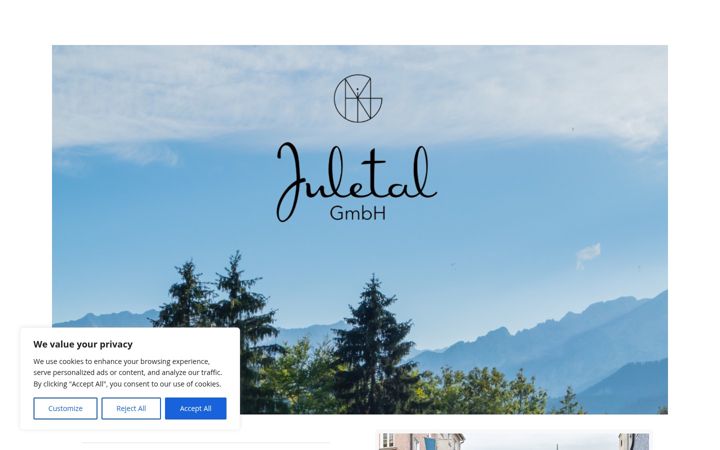 Screenshot of juletal.de