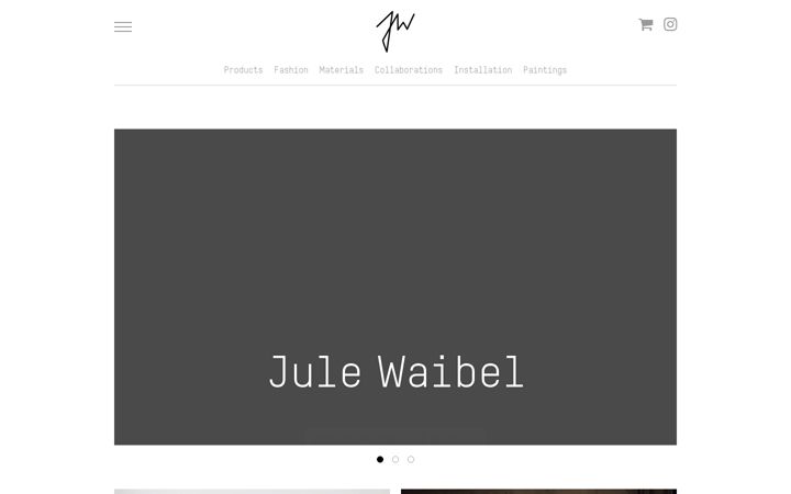 Screenshot of julewaibel.com