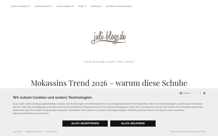 Screenshot of juli-blogs.de