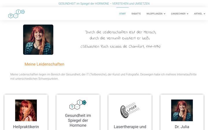 Screenshot of julia-naudszus.de