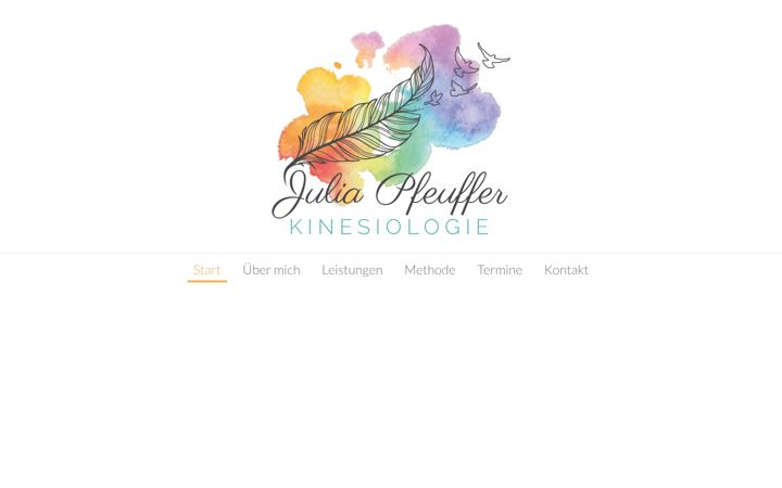 Screenshot of julia-pfeuffer.de