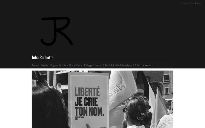 Screenshot of julia-rochette.com