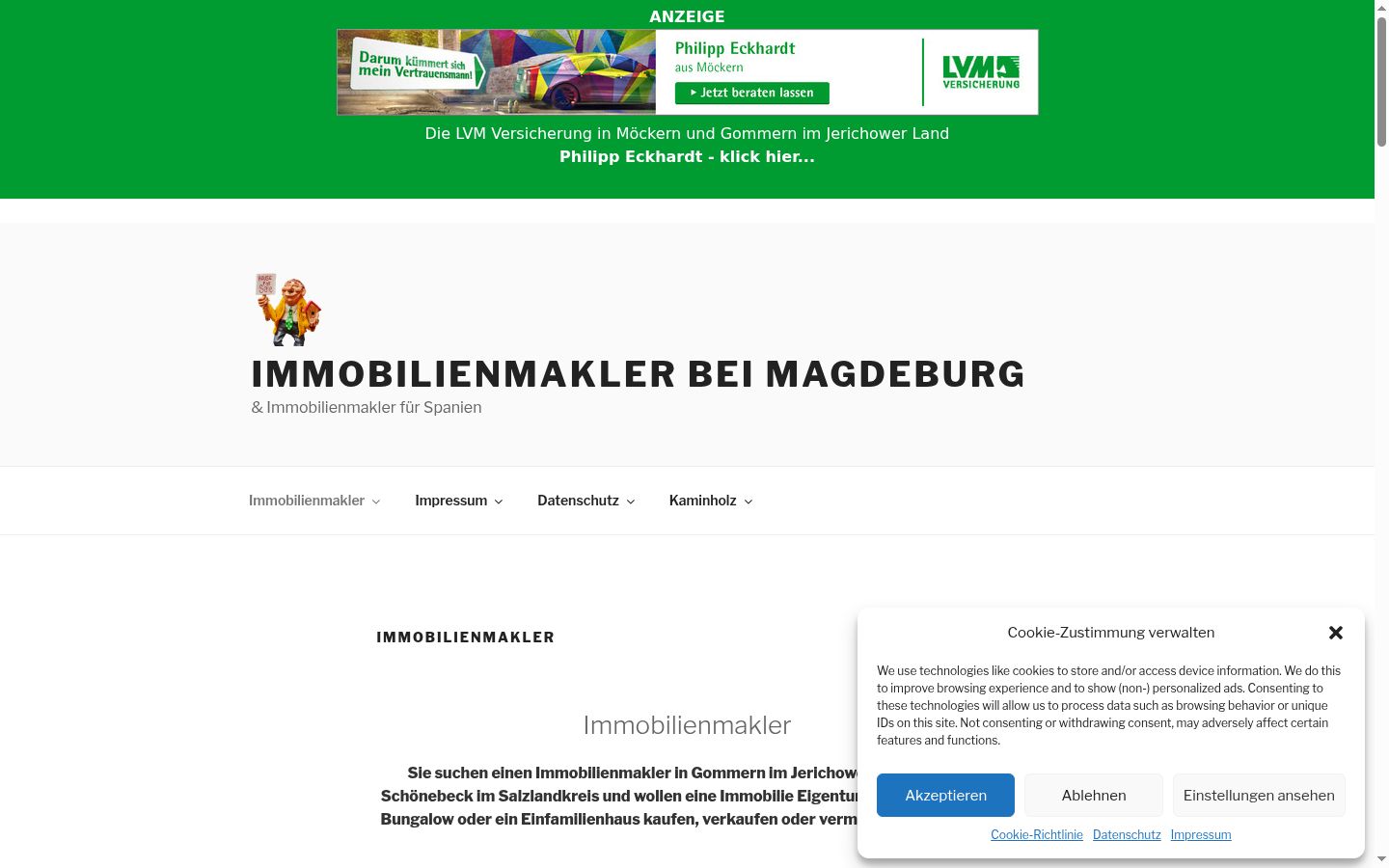 Ekrānuzņēmums ar piekrišanas baneri, kas tika rādīts pirms jebkādas mijiedarbības