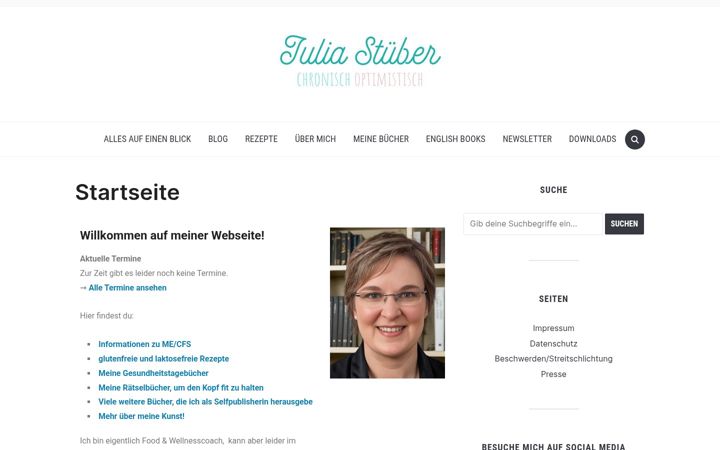 Screenshot of julia-stueber.de