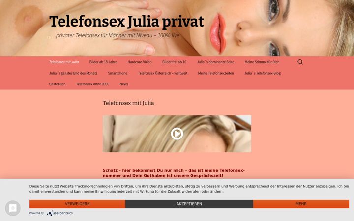 Screenshot of julia-telefonsex.com