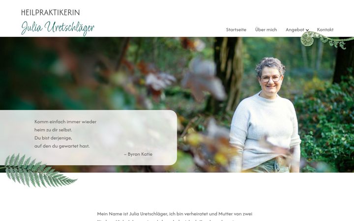 Screenshot of julia-uretschlaeger.de