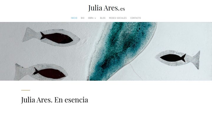 Screenshot of juliaares.es