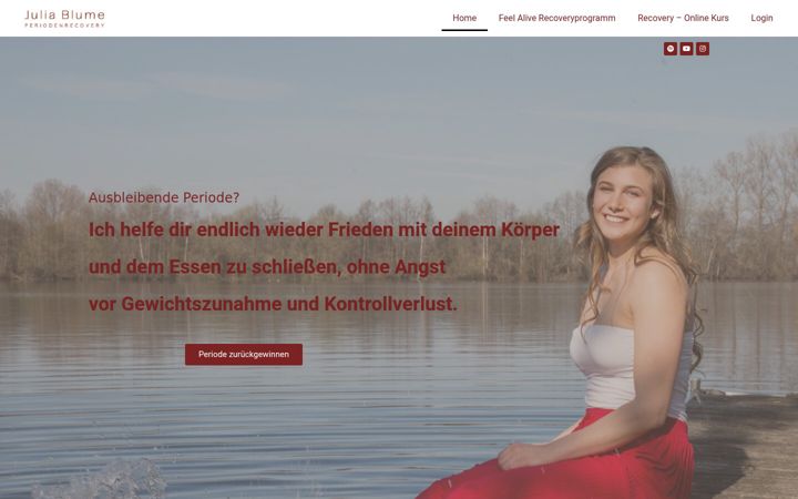 Screenshot of juliablume.de