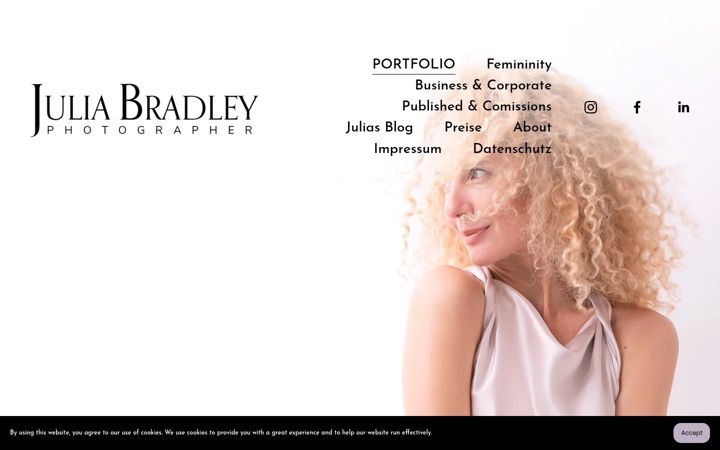 Screenshot of juliabradley.de