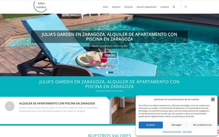 Screenshot of juliagarden.es