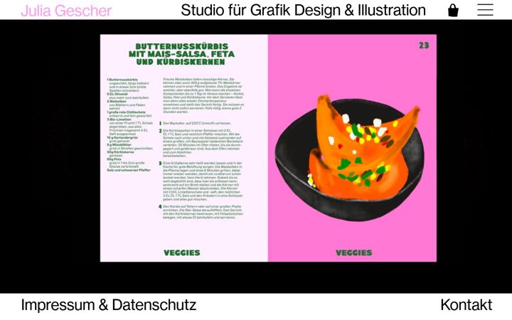 Screenshot of juliagescher.de