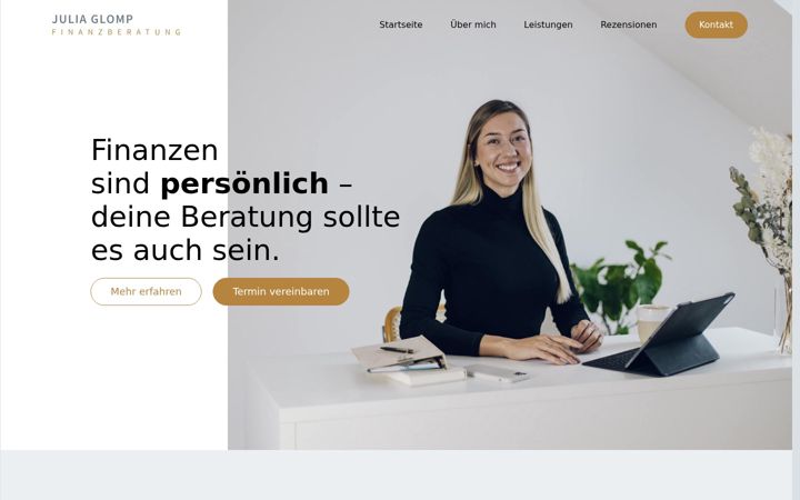 Screenshot of juliaglomp.de