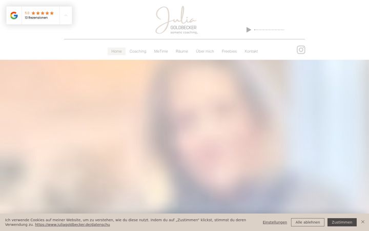 Screenshot of juliagoldbecker.de