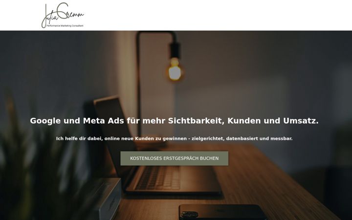 Screenshot of juliagremm.de