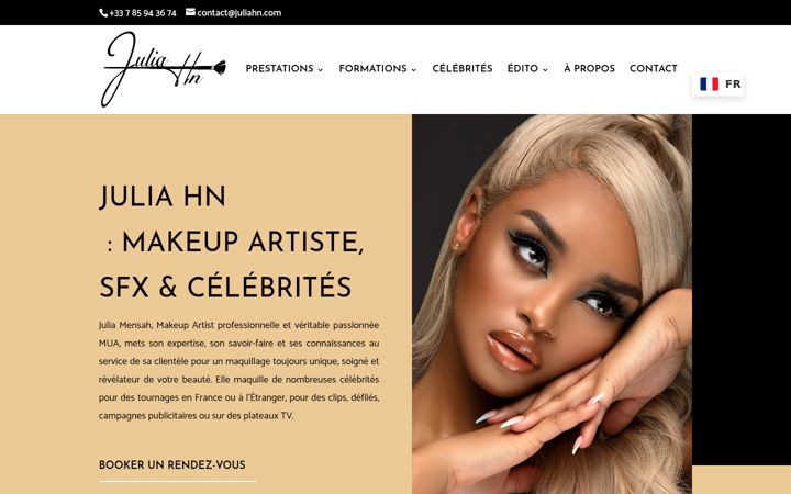 Screenshot of juliahn.com