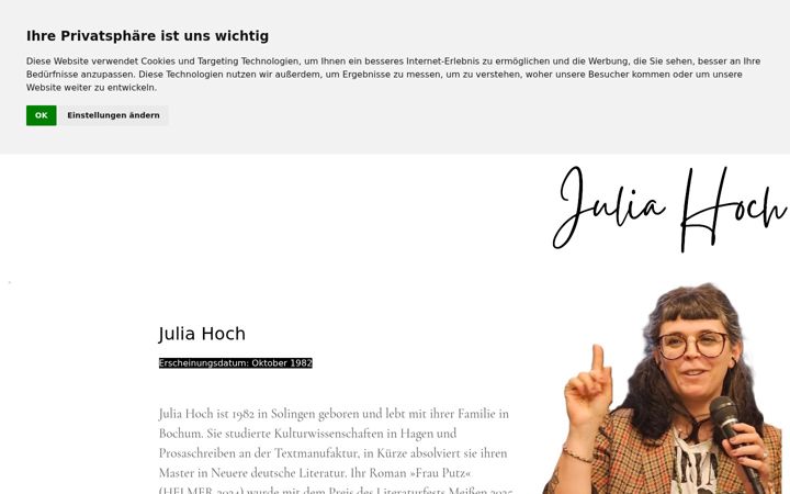 Screenshot of juliahoch.de