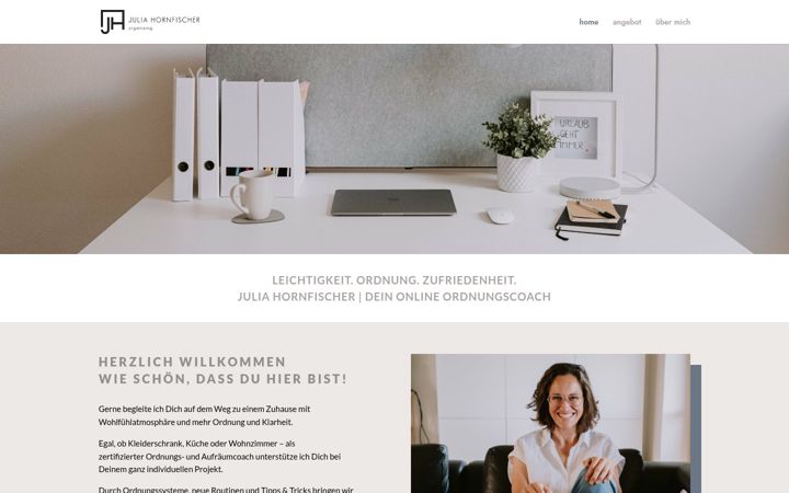 Screenshot of juliahornfischer.de