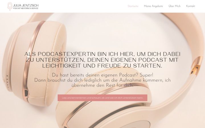 Screenshot of juliajentzsch.de