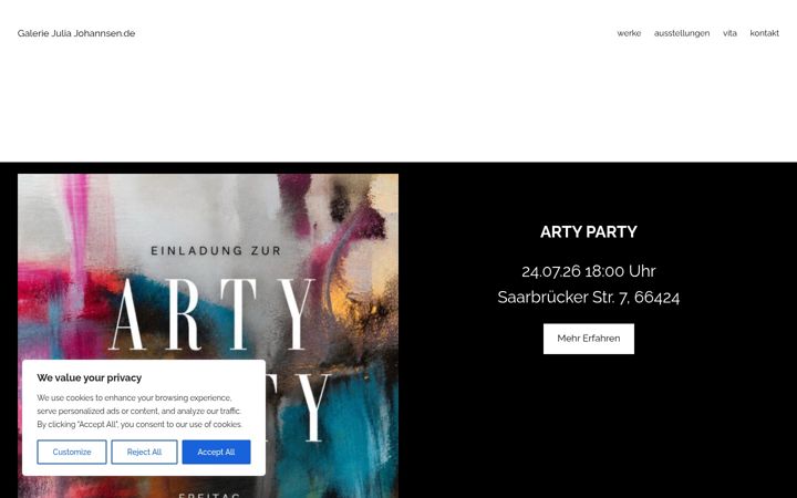 Screenshot of juliajohannsen.de