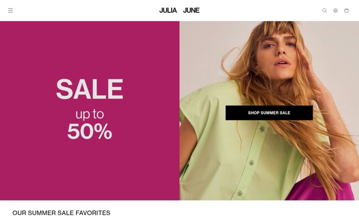 Screenshot of juliajune.com