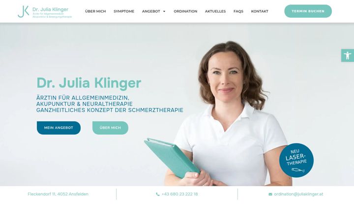 Screenshot of juliaklinger.at