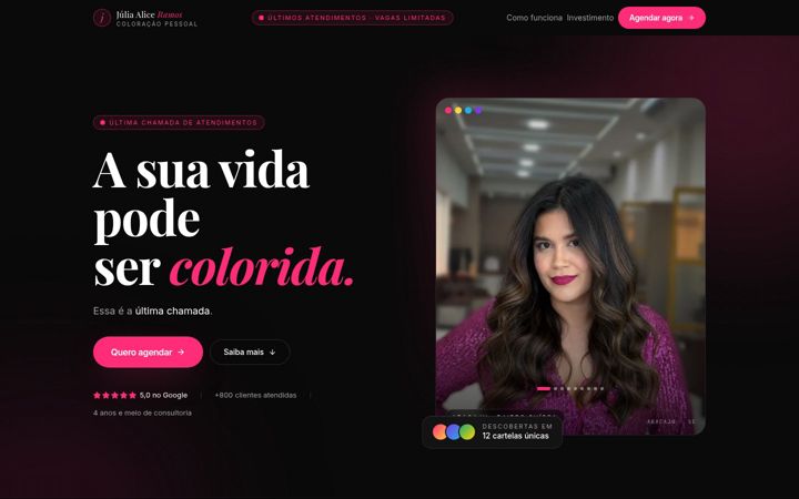 Posnetek zaslona julialiceramos.com