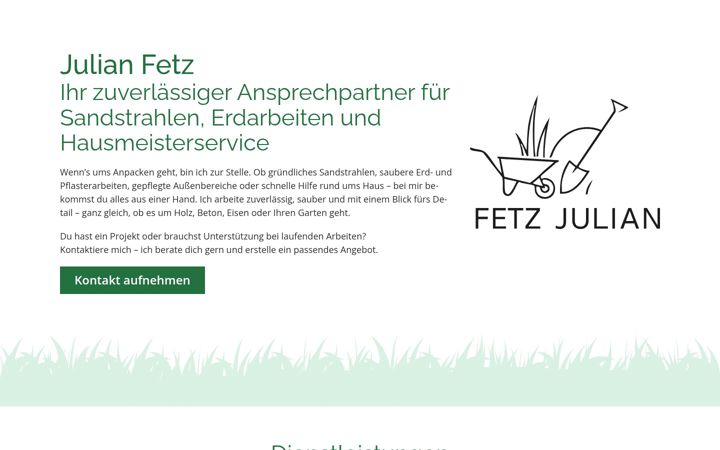 Screenshot of julian-fetz.at