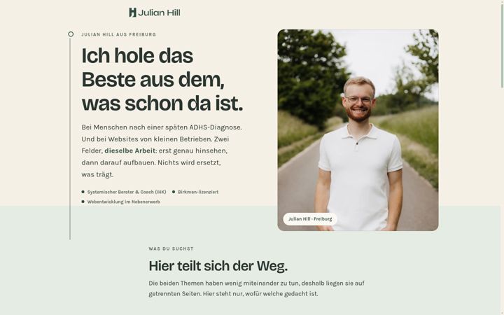 Screenshot of julian-hill.de