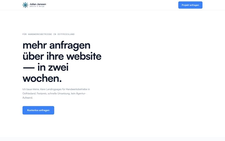 Screenshot of julian-janssen.de