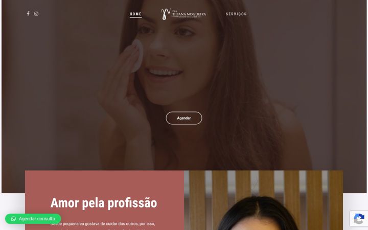 Screenshot of juliananogueiradermato.com.br