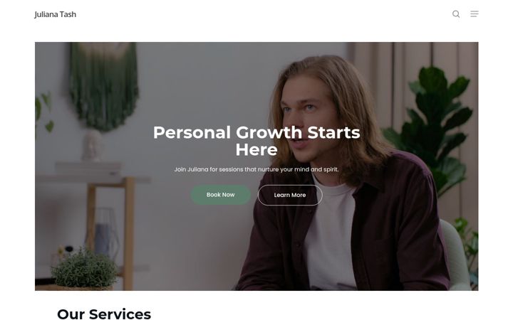 Screenshot of julianatash.com