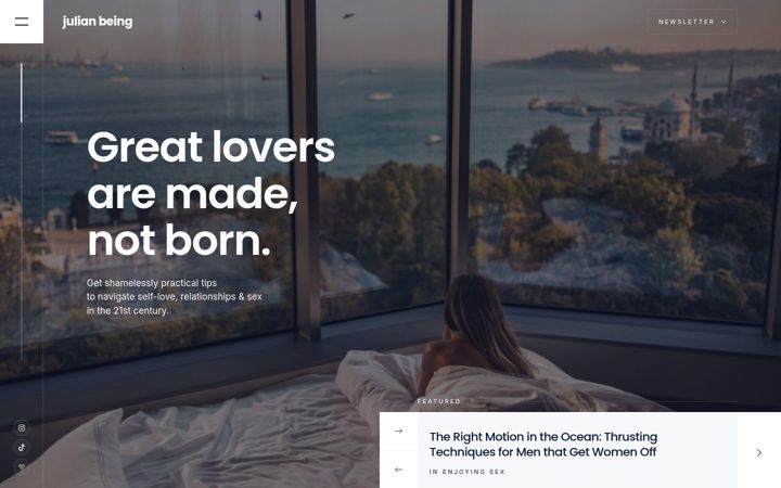 Screenshot of julianbeing.com
