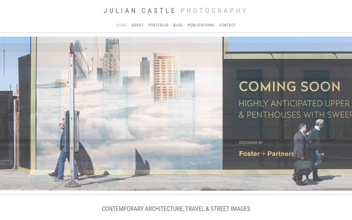 Screenshot of juliancastlephotography.com