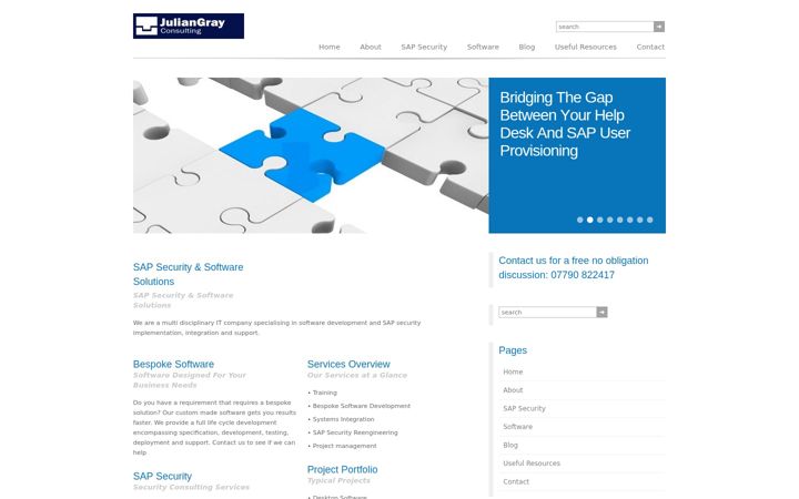 Screenshot of juliangrayconsulting.co.uk
