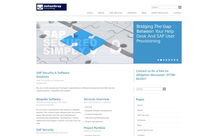 Screenshot of juliangrayconsulting.com