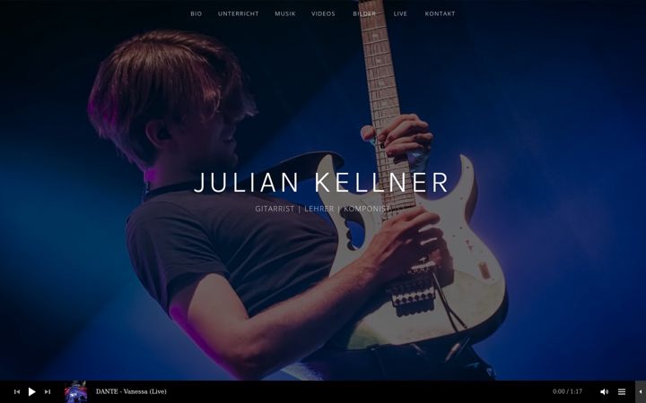 Screenshot of juliankellner.de