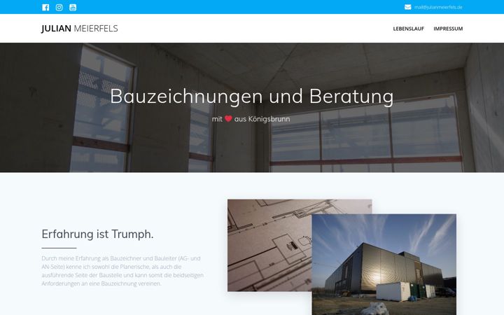 Screenshot of julianmeierfels.de