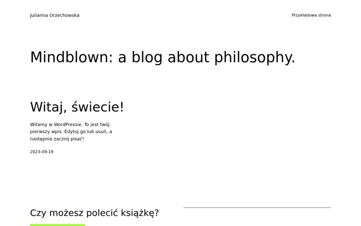 Screenshot of juliannaorzechowska.pl