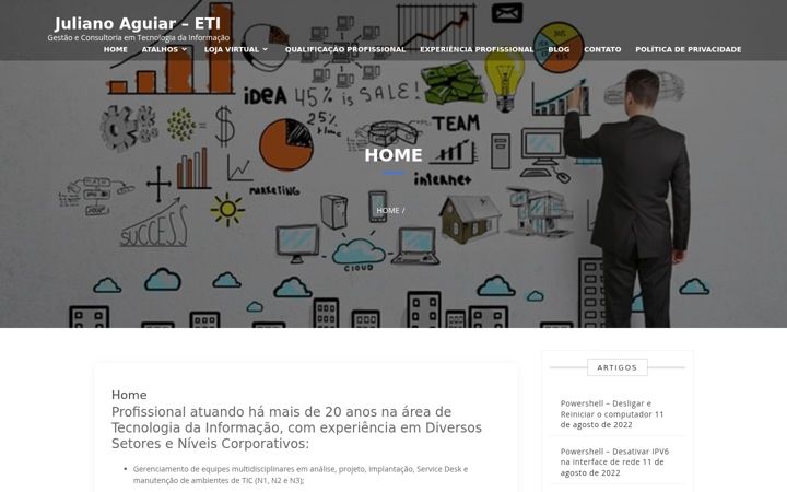 Screenshot of julianoaguiar.eti.br