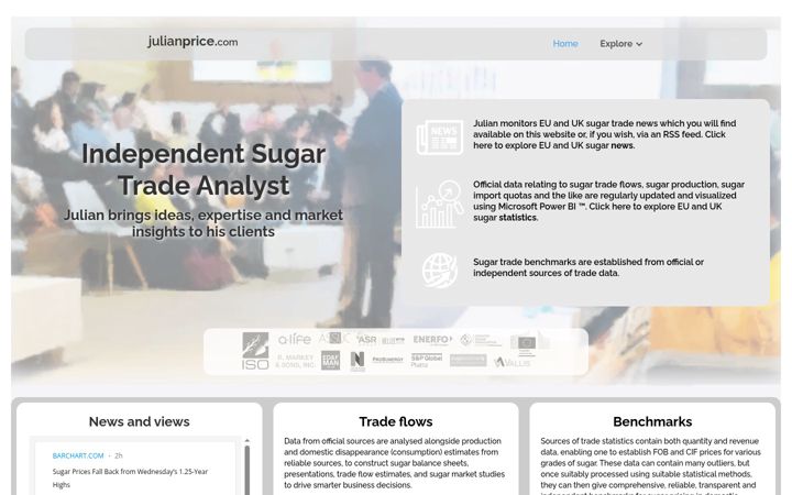 Screenshot of julianprice.com