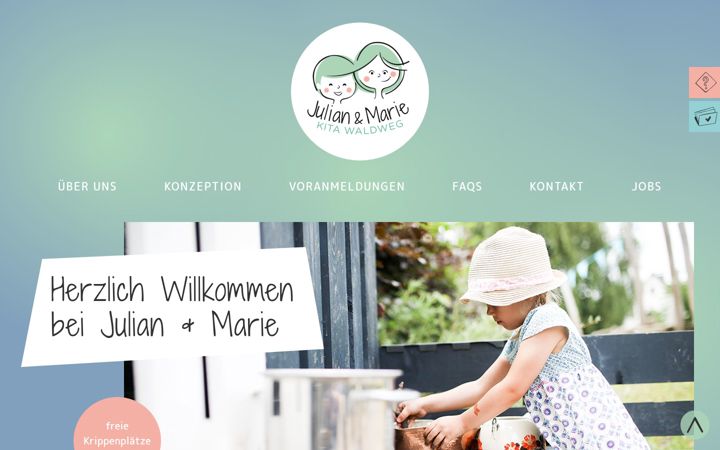 Screenshot of julianundmarie.de