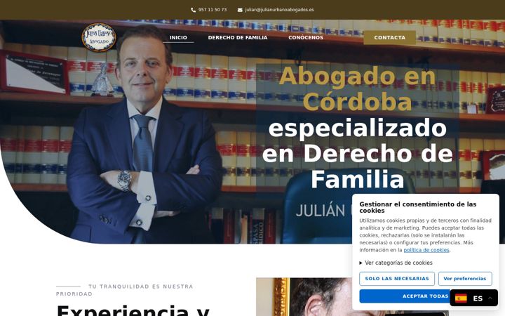 Screenshot of julianurbanoabogados.es