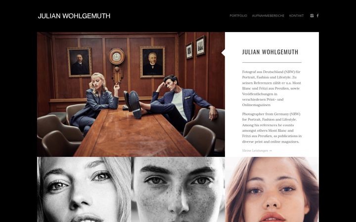 Screenshot of julianwohlgemuth.com