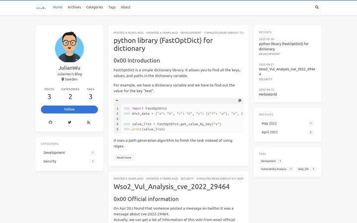 Screenshot of julianwu.org