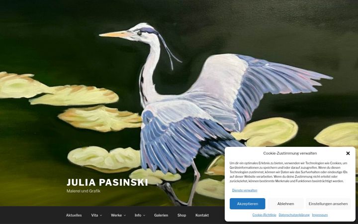 Screenshot of juliapasinski.de