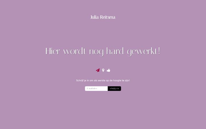Screenshot of juliareitsma.com